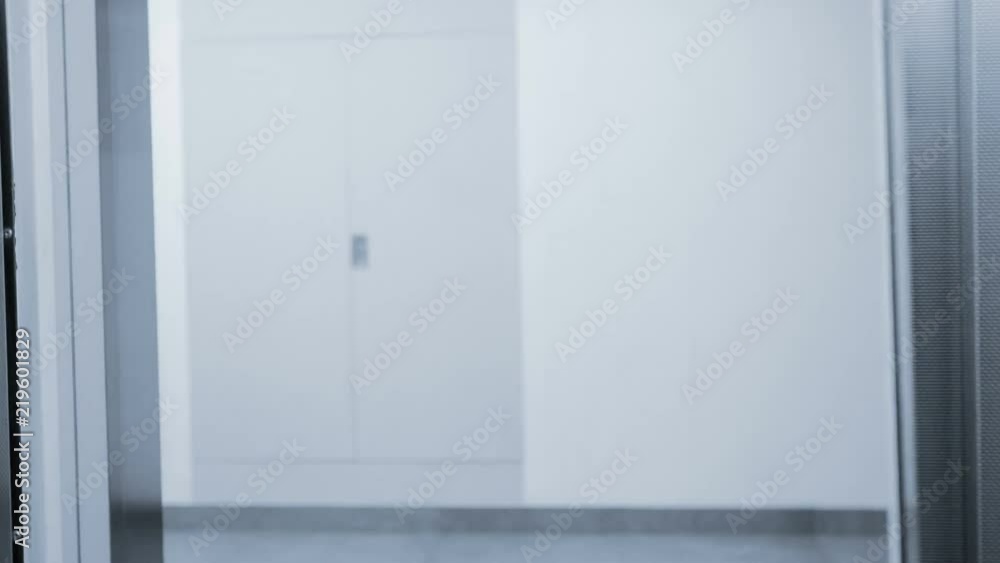 Elevator is arriving and doors open