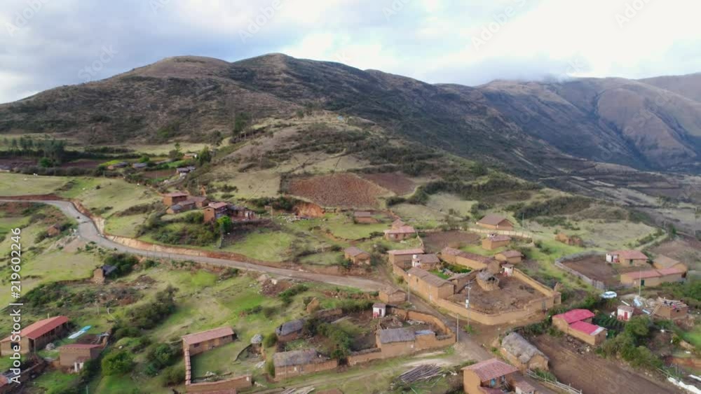 Andean village in Peru Andean village in Peru