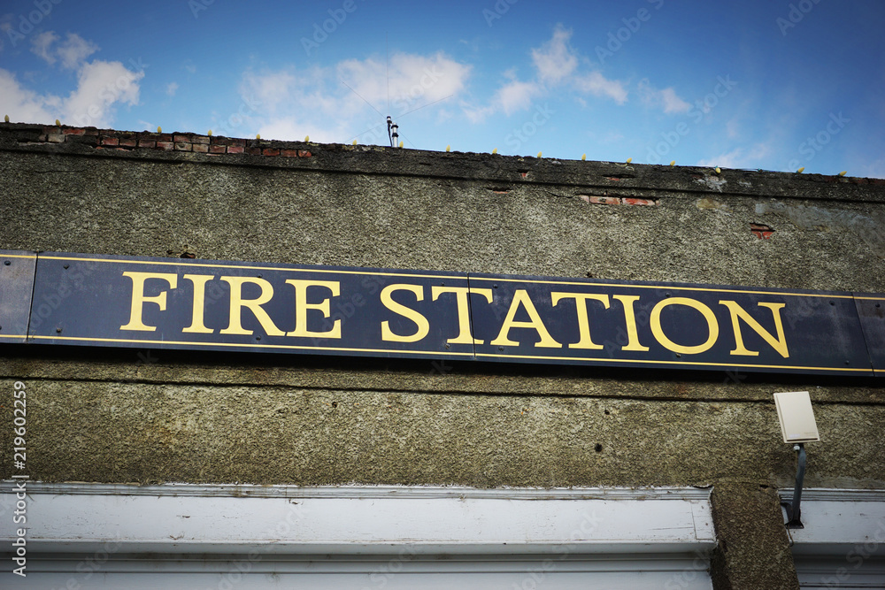 Obraz premium old fire station building