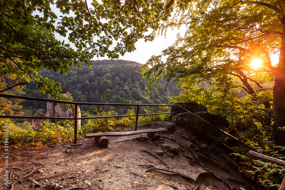 Colorful Ojcow National Park view
