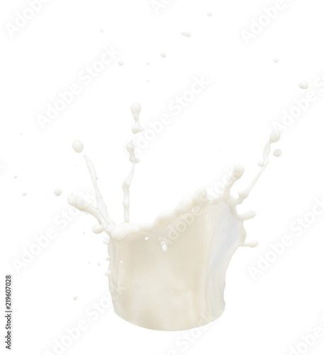 milk splash isolated on a white background