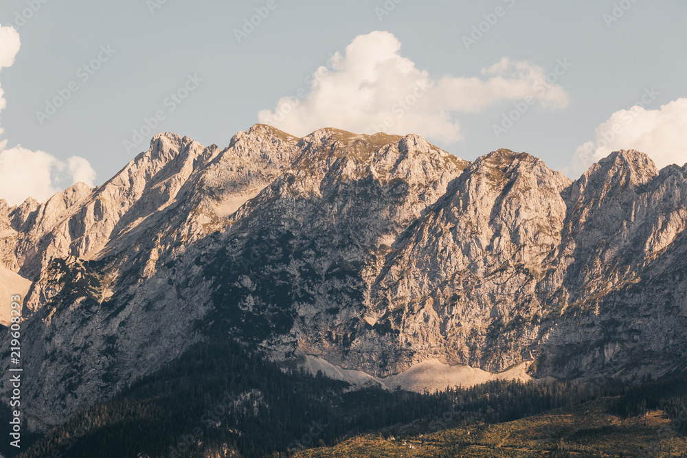 Austrian Mountain with clouds 01