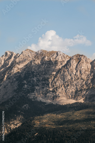 Austrian Mountain with clouds 01