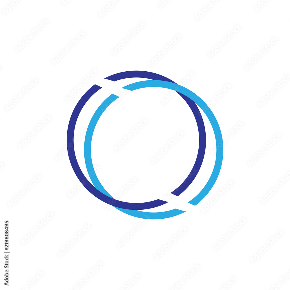 Linked circle logo design Linked circle logo design