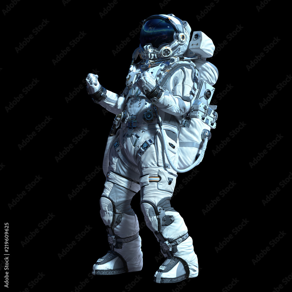 Astronaut in darkness. Mixed media Astronaut in darkness. Mixed media