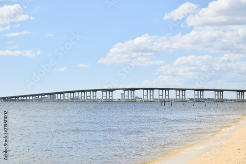 Biloxi Bay Bridge connecting Ocean Springs and Biloxi  Mississippi