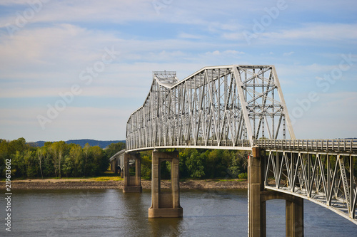 Steel Bridge Crossing River © seliveoak
