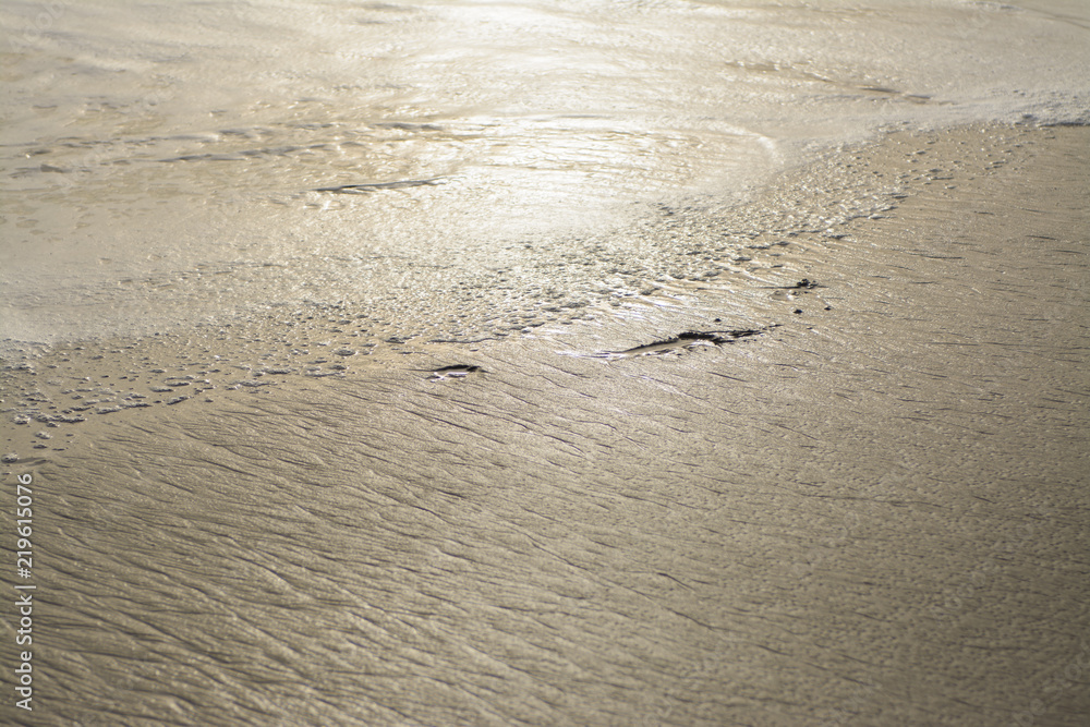 Rough wet sand surface in sunlight Rough wet sand surface in sunlight