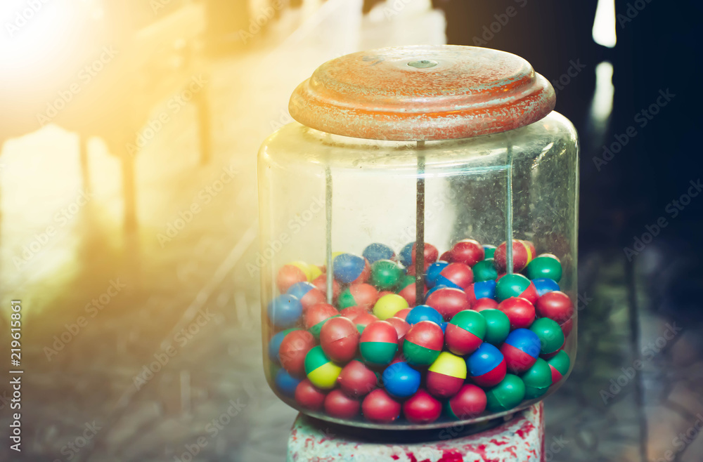 Old toy, Colorful of eggs,Old toy vending machine . thanksgiving Concept. Old toy, Colorful of eggs,Old toy vending machine . thanksgiving Concept.