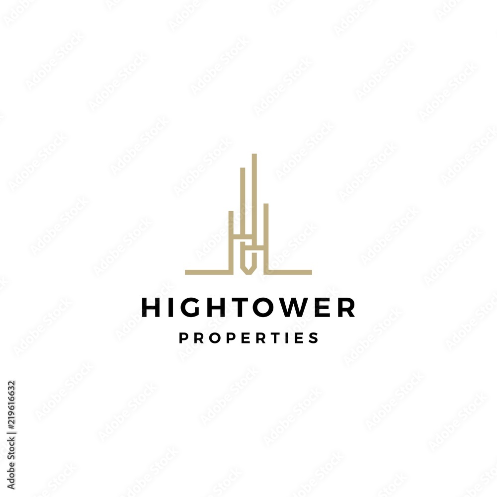 high building tower logo vector icon illustration high building tower logo vector icon illustration