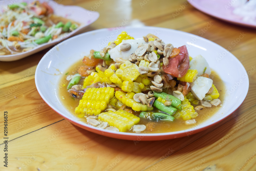 Sweet corn spicy salad