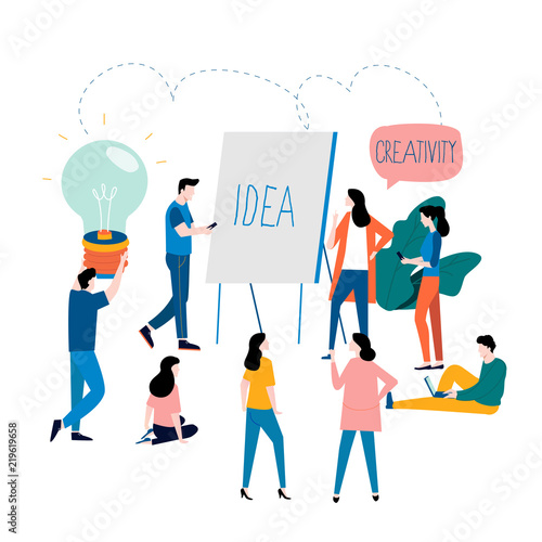 Professional training, education, online tutorial, online business courses, business presentation flat vector illustration. Expertise, skill development design for mobile and web graphics