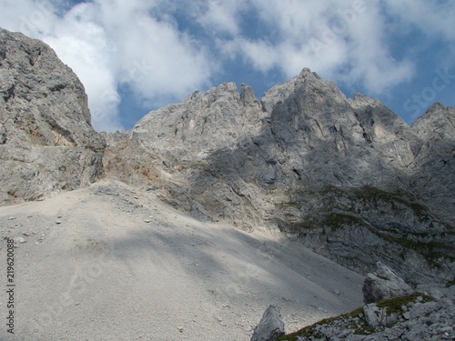 hiking and climbing in wilder kaiser photo