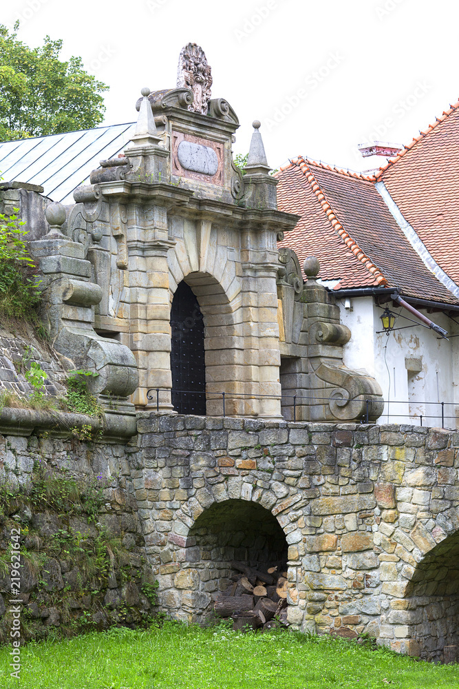 14th century medieval Nowy Wisnicz castle, Poland