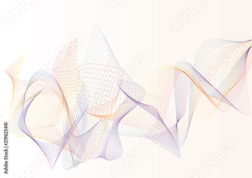 Abstract wave background Vector illustration