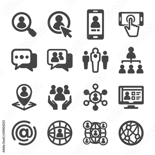 social network icon set