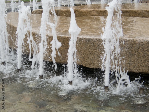 detail of a water in a fountain