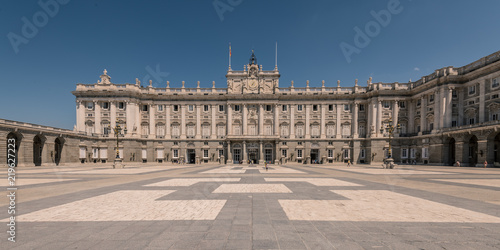 The royal palace of Madrid