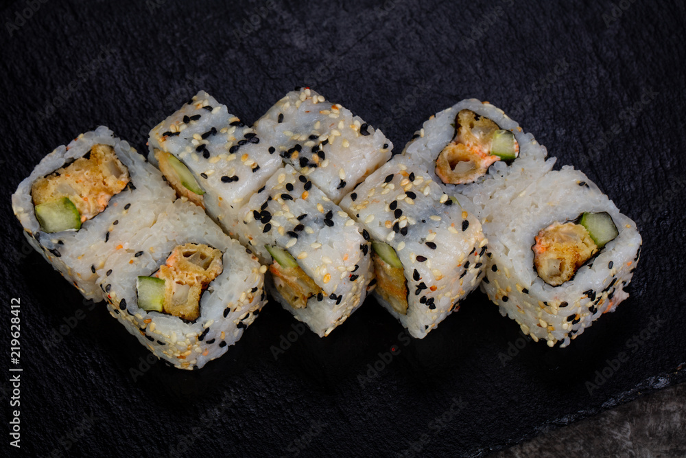 Japanese roll with crab Japanese roll with crab