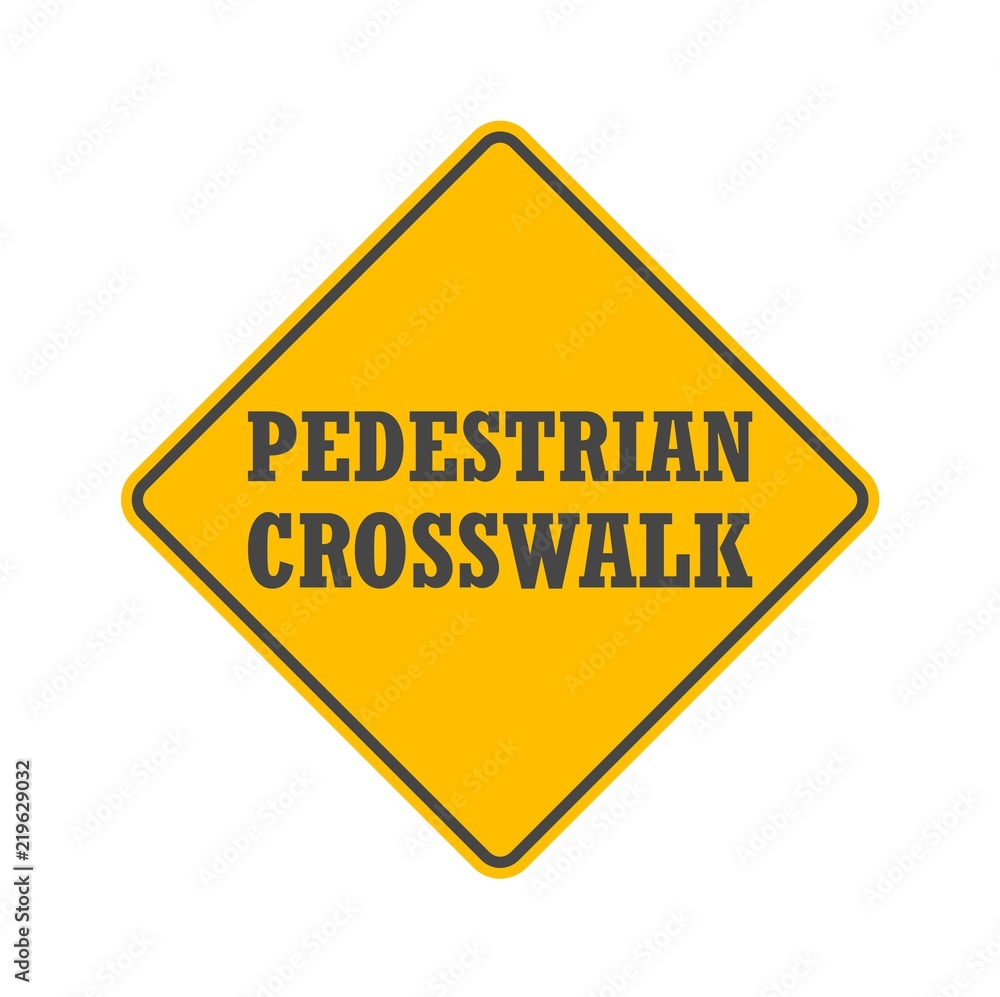 Pedestrian Traffic Sign isolated on white background Pedestrian Traffic Sign isolated on white background