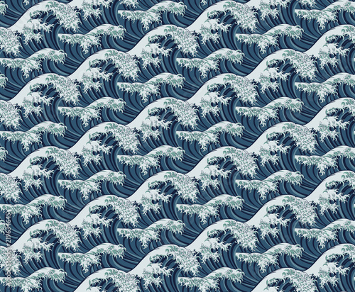Wave Seamless Pattern Print