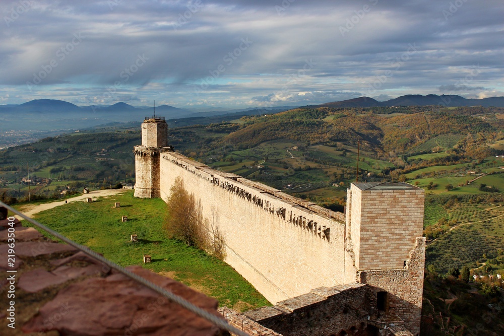 Fototapeta premium ancient castle in Assisi