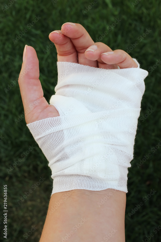 Bandaged Hands Stock Photo, Picture And Royalty Free Image. Image 