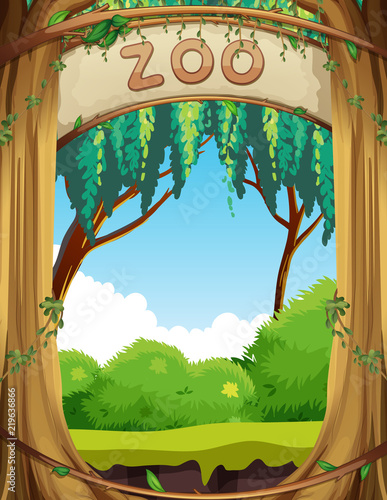 A nature zoo template