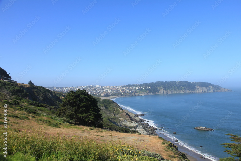Pacific Coast Scenery from the Presidio in San Francisco Pacific Coast Scenery from the Presidio in San Francisco