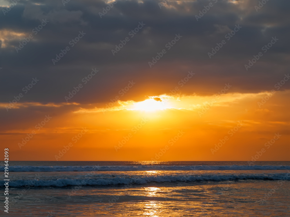 Bali Orange Sunset