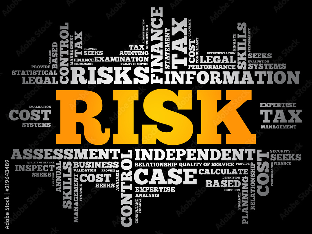 RISK word cloud collage, business concept background RISK word cloud collage, business concept background