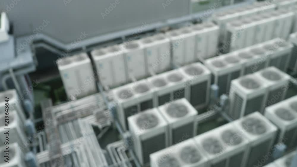 air compressor on deck of office factory, blur scene air compressor on deck of office factory, blur scene