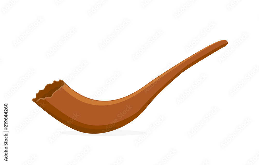 Shofar, musical horn for Jewish religious holidays Shofar, musical horn for Jewish religious holidays