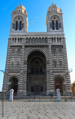 The view of the cathedral of Marseille, Sainte-Marie-Majeure, also known as La Major.