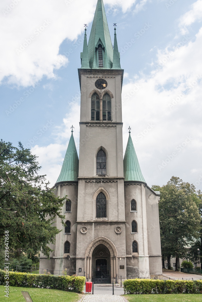 Historic Evangelical - the Augsburg Church of the Savior in the city of Bielsko Biala.