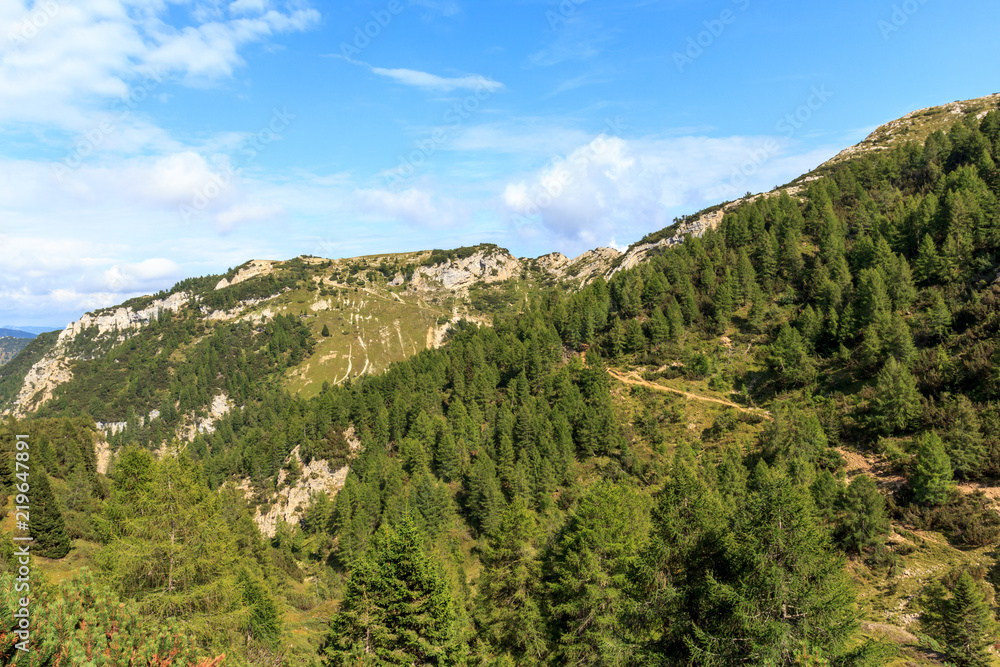 Obraz premium Wandern auf dem E5