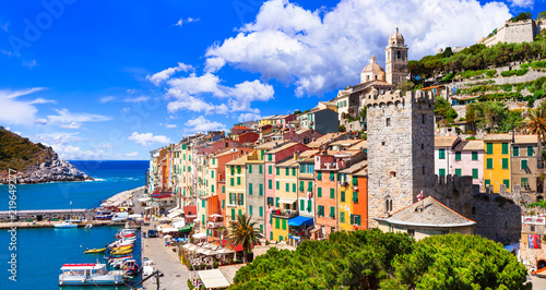 Fototapeta Naklejka Na Ścianę i Meble -  Beautiful coastal town Portovenere in Cinque terre national park. Liguria, Italy