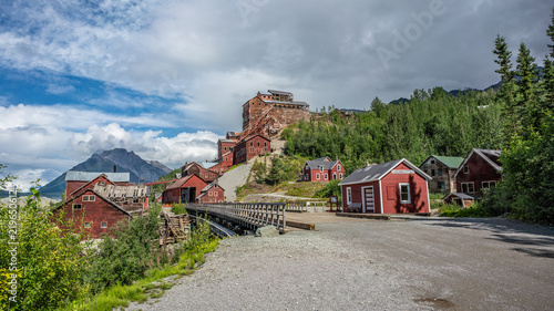 Kennecott abandoned copper mining camp view