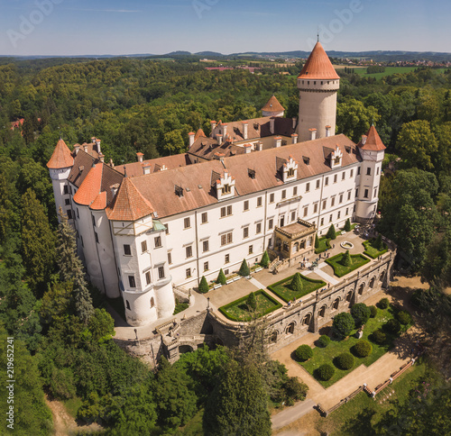 Medieval Konopiste castle or château in Czech Republic - residence of Habsburg imperial family photo