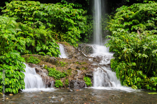 Benang Kelambu waterfall on the Indonesian island Lombok