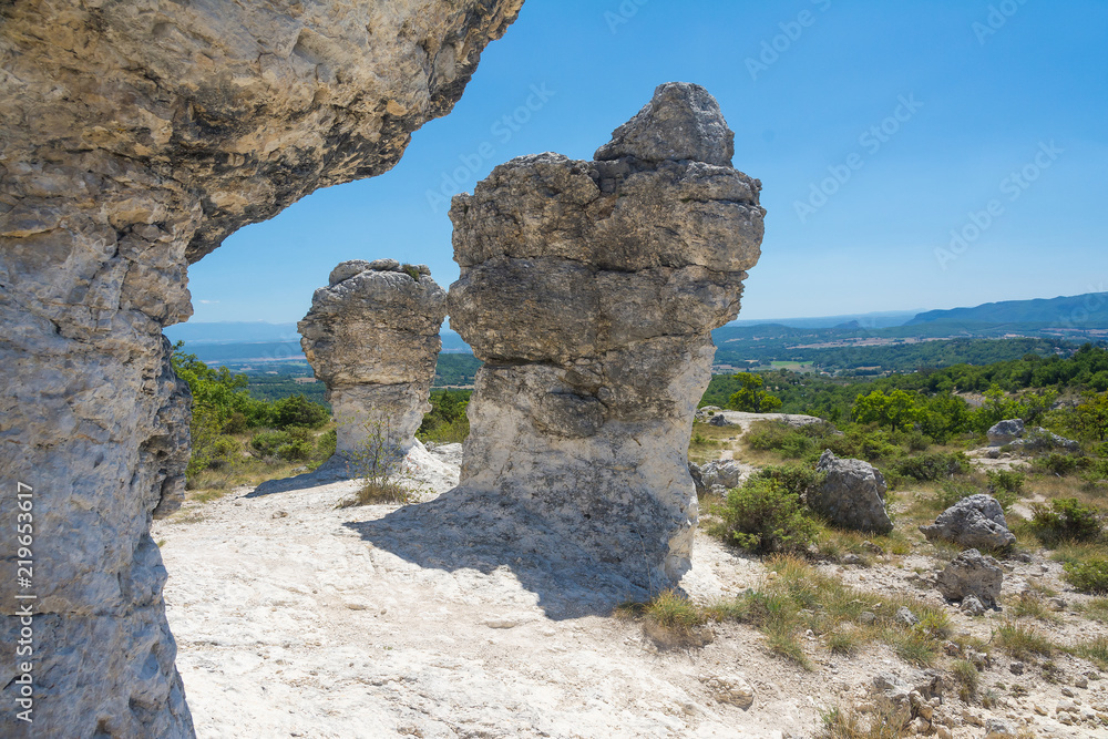 Les mourres of Forcalquier in France