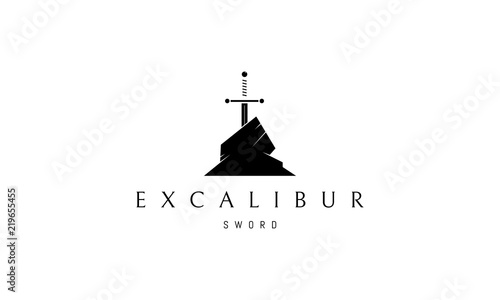 Excalibur vector logo image photo