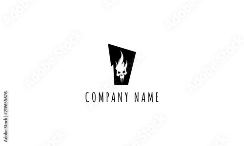Scull vector logo image