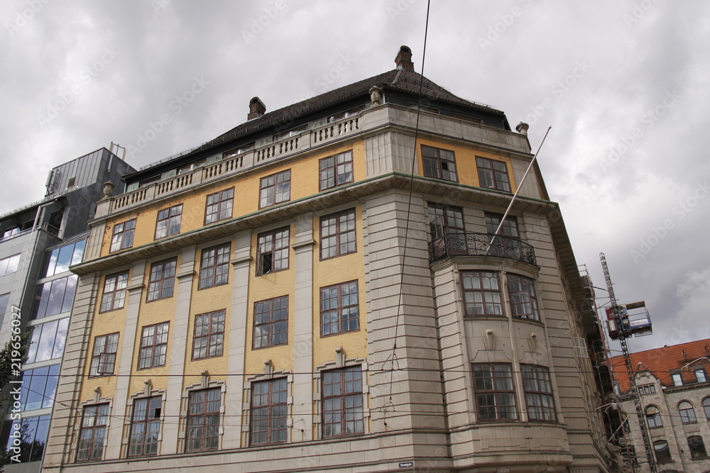 Fototapeta premium Immeuble ancien à Oslo, Norvège