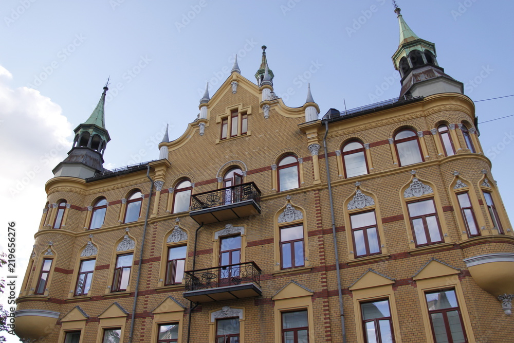 Fototapeta premium Immeuble ancien du quartier de Frogner à Oslo, Norvège
