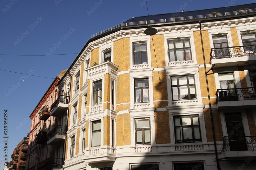 Immeuble ancien à Oslo, Norvège
