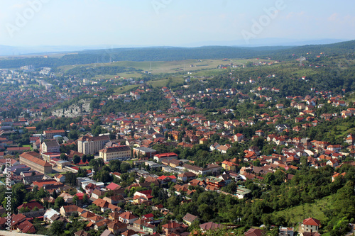 Panoramic view of Deva City, Romania © photolia67