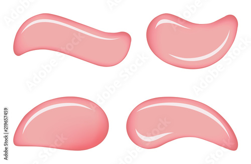 White skin cosmetic cream vector drops