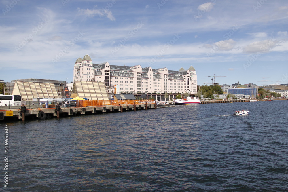 Quai du port de Oslo, Norvège