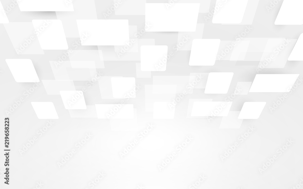 White and Grey abstract rectangles perspective background White and Grey abstract rectangles perspective background